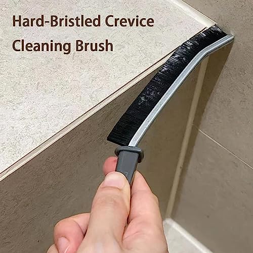 Crevice Cleaning Brush, Hard Bristle Small Cleaning Brushes, Grout Cleaner Brush, Toilet Brush, Scrub Brush for Shower Tile, Skinny Gap Cleaning Tools for Household Use, Bathroom, Kitchen (3) - view 2
