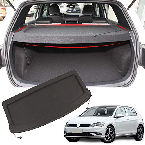 For Volkswagen GTI GOLF 7 Trunk Cover 2015 2016 2017 2018 2019 Black Non-Retractable SUV Trunk Accessories for VW MK7 GOLF Cargo Cover