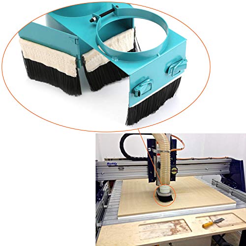 70mm Dust Shoe Brush, CNC Vacuum Brush for Vacuum Cleaner Engraving Machine Dust Cover Work on CNC Router Spindle Motor - view 3