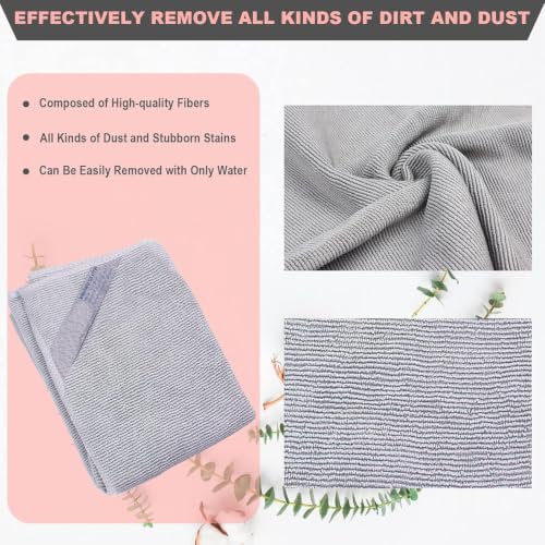 2 x NΘrwex Enviro Cloth, Glass Cloth, Cleaning Cloth, Streaks Schatches Free (Grey 2 Pack) - view 3