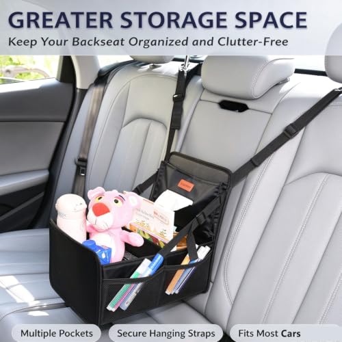 Kids Car Backseat Organizer Between Middle Seats Easy Reach Storage Caddy - view 2
