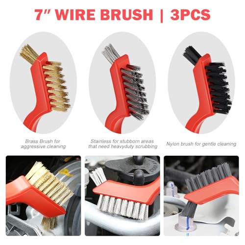 25pcs Car Detailing Brush Set, Car Detailing Kit, Interior Kit with Drill Brush Set, Windshield Cleaning Tool, Professional Car Care kit for Interior & Exterior, Wheel, TOOLS-00278-A - view 2
