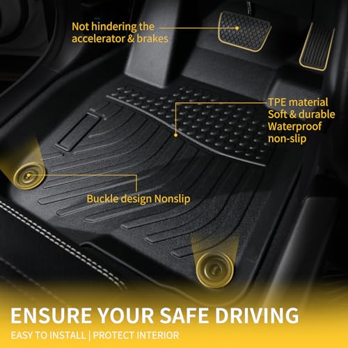 Floor Mats & Cargo Liner for 2019-2026 Volvo XC40, All Weather Car Floor Mat Custom Fit for Volvo XC40 Accessories Rubber Mats Cargo Liners Trunk Mat - view 5