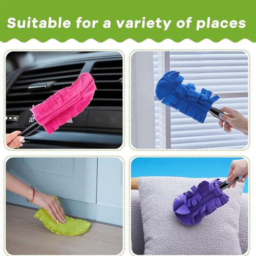 6PCS Reusable Chenille Microfiber dust Remover, 360 ° electrostatic Precipitator refilling, Environmental Protection Household dust Removal kit - Made of Microfiber Materials - view 2
