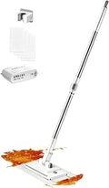 Cloth Changing Mop - 360° Rotating Mop, Wet and Dry No Touch Mopping Stick Handle for Cloth Replacement and Efficient Floor Cleaning | 360-Degree Rotation System Compatible with Fiber Towels