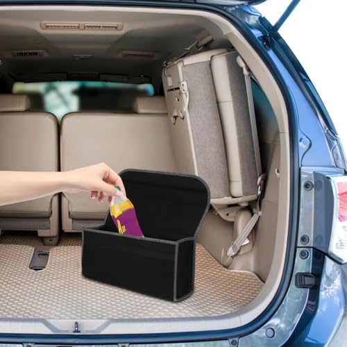 Foldable Felt Car Trunk Organizer with Strong Strap Portable Storage Bag for Groceries Cleaning Supplies and Sports Equipment 19.68In X 6.10In X 9.84In - view 2