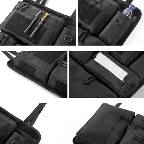 One-Piece Universal Car Seat Back Organizer with Tissue & Water Bottle Bag - view 6