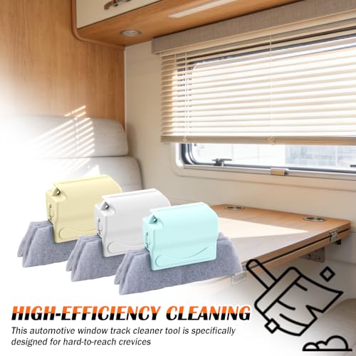 3PCS 2026 Upgraded Car Window Track Cleaner Kit,Hand-Held Window Track Cleaning Tools Kit for Windows Tracks,Narrow Gaps,Portable Windows Sill Cleaner Tool for Most Vehicles - view 7