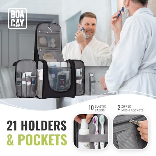 Extra Large Hanging Travel Toiletry Bag for Women and Men, Makeup Bag - view 3