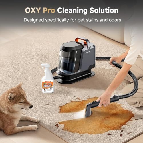 Carpet Cleaning Machine with Steam&Hot&Cold Water Modes, 18KPa Powerful Suction, Upholstery Cleaner with OXY Solution, Carpet Steam Cleaner for Carpet, Sofa & Pet Bed, Set of 1 - view 5