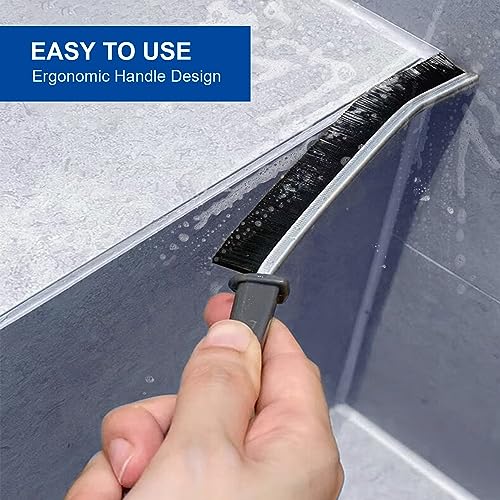 Crevice Cleaning Brush Hand-held Crevice Cleaning Tool, Gap Cleaning Brush, Crevice Cleaning Tool, Small Crevice Cleaning Brush for Kitchen Bathroom Tiles Window Track Cleaning Brush (2 Pack) - view 3