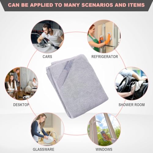 2 x NΘrwex Enviro Cloth, Glass Cloth, Cleaning Cloth, Streaks Schatches Free (Grey 2 Pack) - view 4
