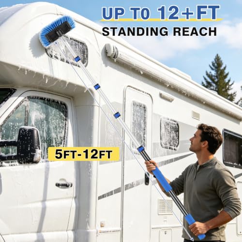 3 to 12FT Car Wash Brush with Long Handle - view 7