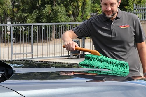 Standard Auto Car Duster with Wooden Handle, Green Mop 62422 - view 3