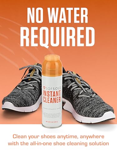 SOFSOLE Instant Cleaner 5 oz or 9 oz - Deep Cleaning Foaming Action Lifts Dirt & Debris from Toughest Fabrics & Materials - Scrub Top Applicator - Refreshing Scent - Athletic Shoes & Footwear - view 5