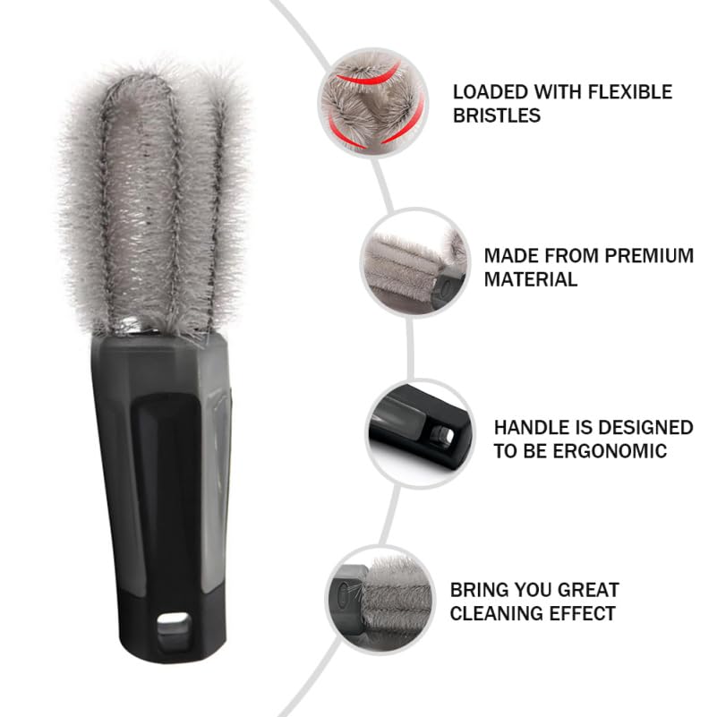 Car Lug Nut Brush Auto Detail for Wheels and Tires Sturdy Sponge Brush for Lug Nut and Rim Detailing Essential Automotive Cleaning Accessory (Pack of 2) - view 7