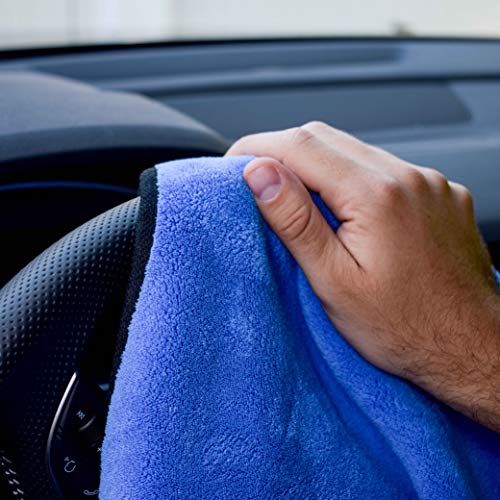 Microfiber Towels for Cars 3 Pieces 500 GSM polishing Cleaning Home, car and Motorbike - 12 x 12 Inches (30x30cm) - view 5
