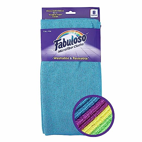 Microfiber Cloths, Cleaning Rags, Microfiber Towels, 8 Count