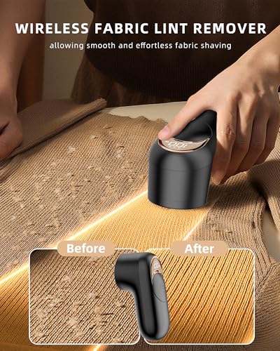 Fabric Shaver Lint Remover for Clothes, Portable Sweater Defuzzer - view 2