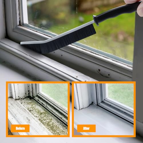 Crevice Cleaning Brush, 5Pcs, Hard Bristle Crevice Cleaning Brush, Gap Cleaning Brush for Bathroom Kitchen Car and Window Groove - view 5