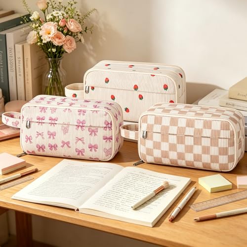 Cute Pencil Case Pouch Bag Floral with Handle For Girls Boys kids Gift - view 3