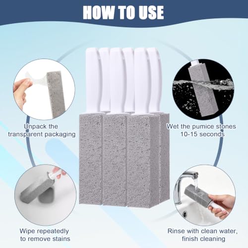 12 Pack Toilet Pumice Cleaning Stone with Handle - view 6