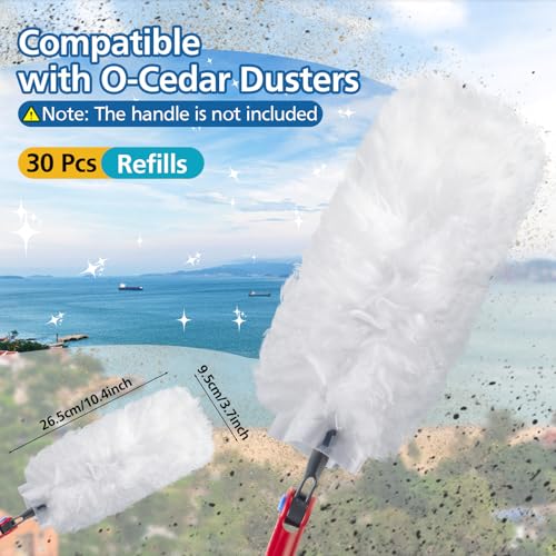 30 Pack Duster Refills Compatible with O-Cedar Flex & Catch Duster - view 2