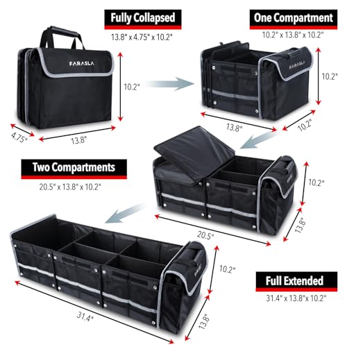 Waterproof Car Trunk Organizer with Cooler Bag - view 2