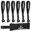 6 Door Hook Straps for Car Rooftop Cargo Carrier Tie Down, Flat Hook Straps