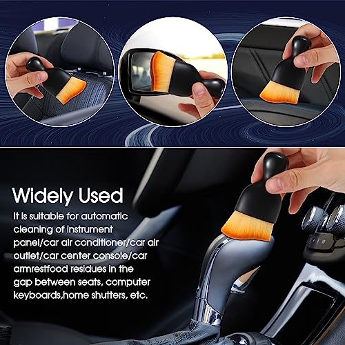 3 PCS Car Interior Detail Dust Brush,Soft Car Interior Detailing Kit Tools,Dash Duster Brush for Auto,Truck,SUV,RV Interior Cleaning - view 5