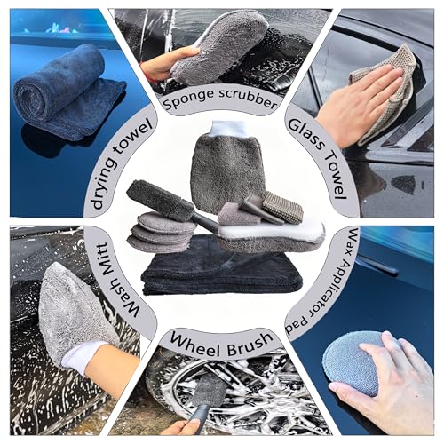 Car Detailing Kit, 36"x24" Twist Loop Microfiber Towel - view 2