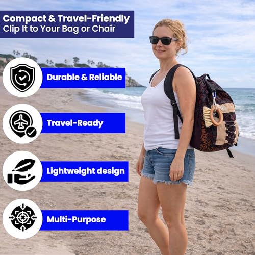 Beachy Clean Sand Brush – Ergonomic Oval Grip Handle, Removes Sand from Feet, Gear, Pets & Car Mats – Beach, Camping & Travel Essential - view 3