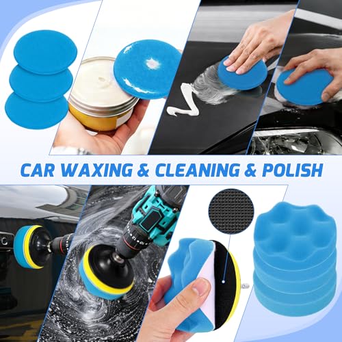52PCS Car Detailing Kit for Interior Exterior Car Care, Blue - view 7