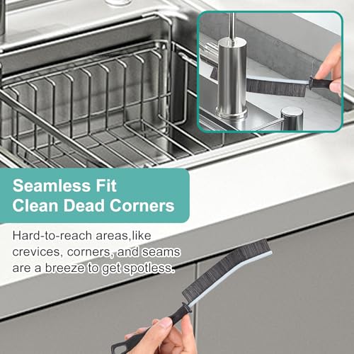 Crevice Cleaning Brush,New Multifunctional Gap Cleaning Brush Tool,Thin Scrub Brush Hard-Bristled Gap Scrub Brush for Bathroom Kitchen Tiles Window Door Slots(5pcs) - view 4