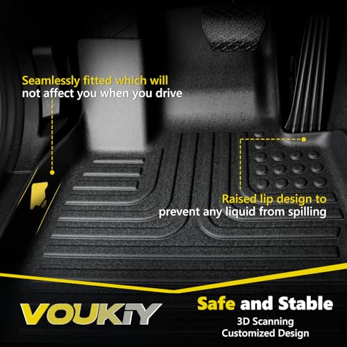 All Weather Car Floor Mats & Cargo Liner Set Fit for GLE 2020 2021 2022 2023 2024 2025 2026 Floor Liners Trunk Liner GLE Cargo Mat Accessories Black - view 3