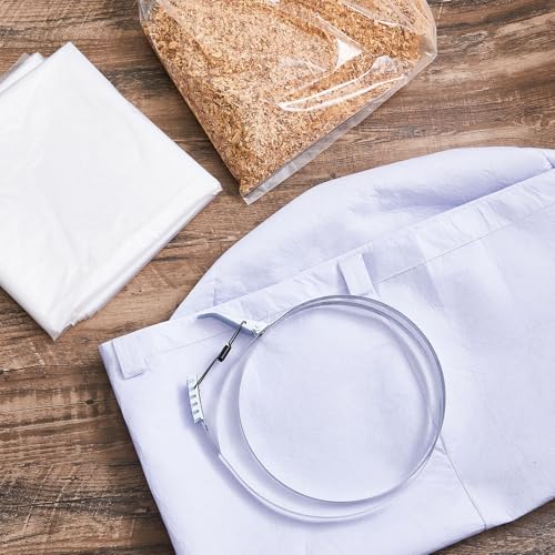 8 Pcs Dust Collector Bags and Band Clamps Set, Filter Replacement Bag, Fit for Dust Collector Woodworking with Diameters from 18-7/8" to 19-27/64" (3.5mil) - view 4