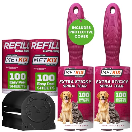 Lint Rollers for Pet Hair Extra Sticky, Special Cover Design, Pet Hair Remover, 400 Sheets