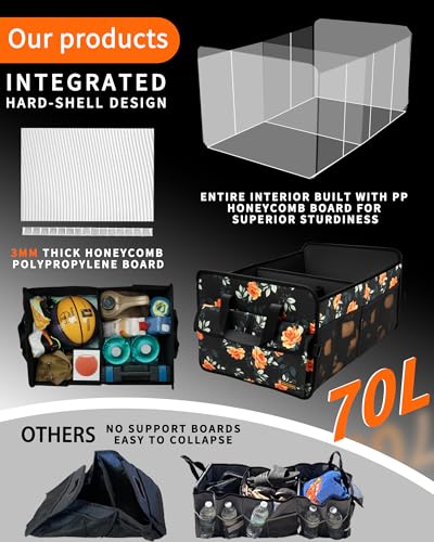 Sturdy Car Trunk Organizer - Firm Inner Panels, Foldable Storage - view 5