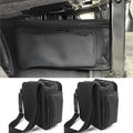 For Jeep Wrangler JK JL 2018-2025 Under Seat Storage Organizer - 2-Pack Car Rear Seat Bags, Black Oxford Interior Accessories
