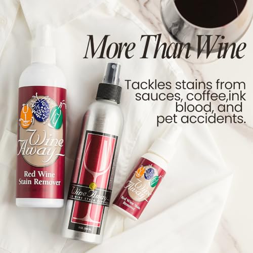 Red Wine Stain Remover Spray Bundle, Fabric, Upholstery & Carpet Cleaner Solution, Removes Wine Spots & Laundry Stains, Fast-Acting Spot Treatment, 12oz Home & 2oz Travel Size - view 4