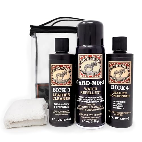 Boot Care Kit, Leather Kit With Cleaner, Conditioner & Protector