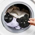2pcs Laundry Pet Hair Catcher Pads, Cute Cat Shaped Reusable Lint Remover Sponge for Washing Machine, Pet Hair Remover for Laundry, Clothes, Bedding & Towels