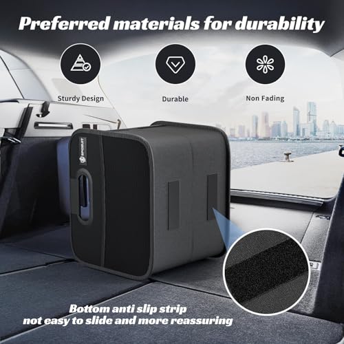 Trunk Organizer for Car - Split Car Storage Organizer, Black, 2 Pcs - view 3