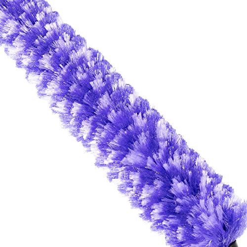 Furry Wand Duster - 30" Netted Fiber Cleaner - Bendable Hand Sweeper Cleans Dust Dirt Lint & Cobwebs on Window Blinds Shelves Counters & More - view 2