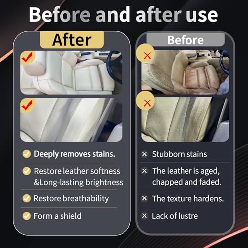 Graphene Leather Cleaner & Conditioner Kit - Deep Clean, Restore & UV Protection for Car Seats, Furniture, Couches, Shoes - Includes Microfiber Towel & 3D Applicator. - view 4