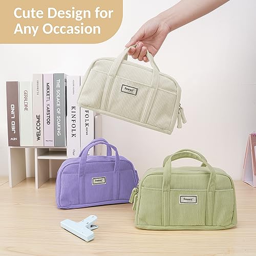 Large Pencil Case Pouch, Extra Big Pencil Bag with 5 Compartments - view 7