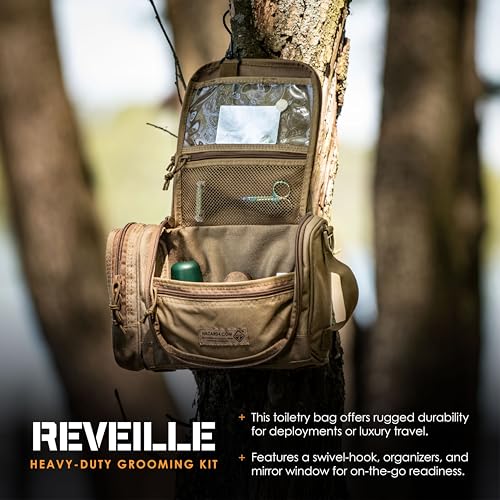 Reveille: Rugged Grooming Kit/Heavy-Duty Toiletry Bag - Black, 11.8 x 8.3 x 4.7 inches - view 2