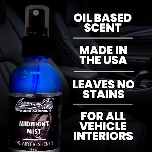 LANE’S Premium Car Air Freshener Spray | Oil-Based | 4oz | Midnight Mist - view 5