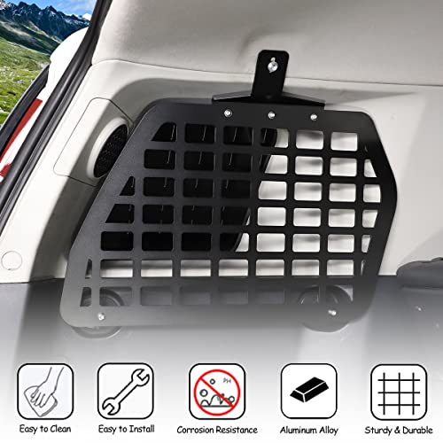 Trunk Storage Panel Compatible with Toyota FJ Cruiser 2007-2021, Modular Rear Left Cargo Rack Shelf Interior Luggage Holder, Panel Vehicle Rear Organizer Mount Bracket(Left) - view 4