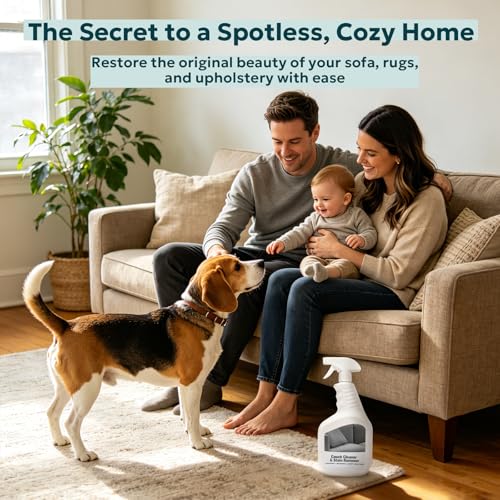 Upholstery Cleaner for Couch Furniture: Strength Multi-Surface Stain Remover Spray for Carpet Spot - Pet-Safe Non-Toxic Quick-Drying for Fabric Sofas Rug Furniture Couches & Car Interiors - view 5